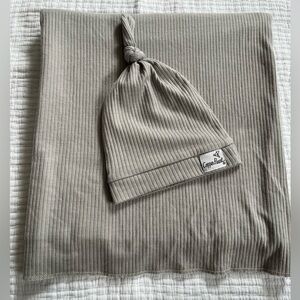 Copper Pearl Swaddle and Newborn Hat